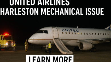 united airlines charleston mechanical issue